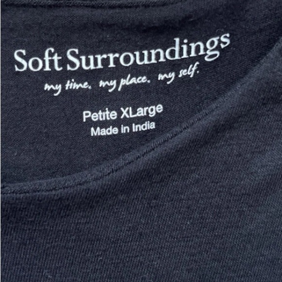 Soft Surroundings Layered Draped Asymmetric Hem Dress Women Size XL Petite - Picture 8 of 16